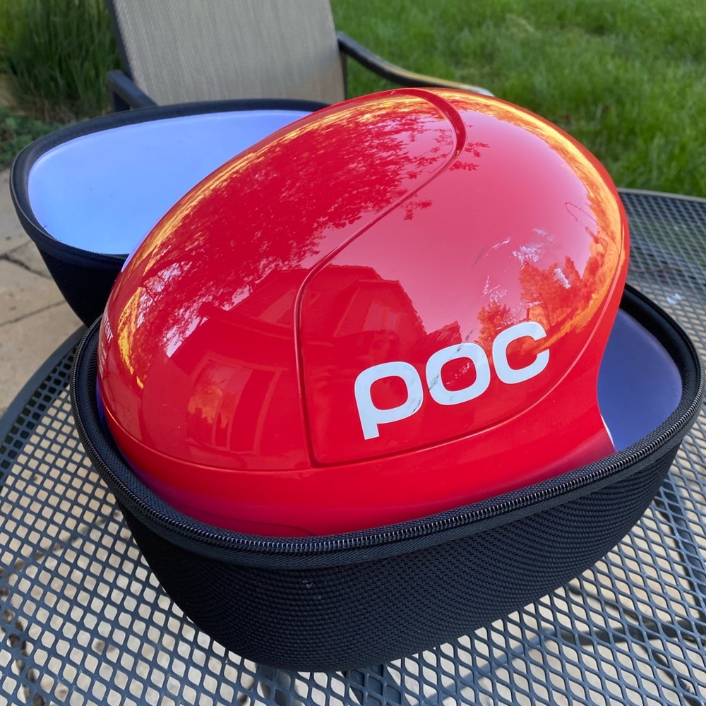 POC ski racing helmet with FIS approved Red
